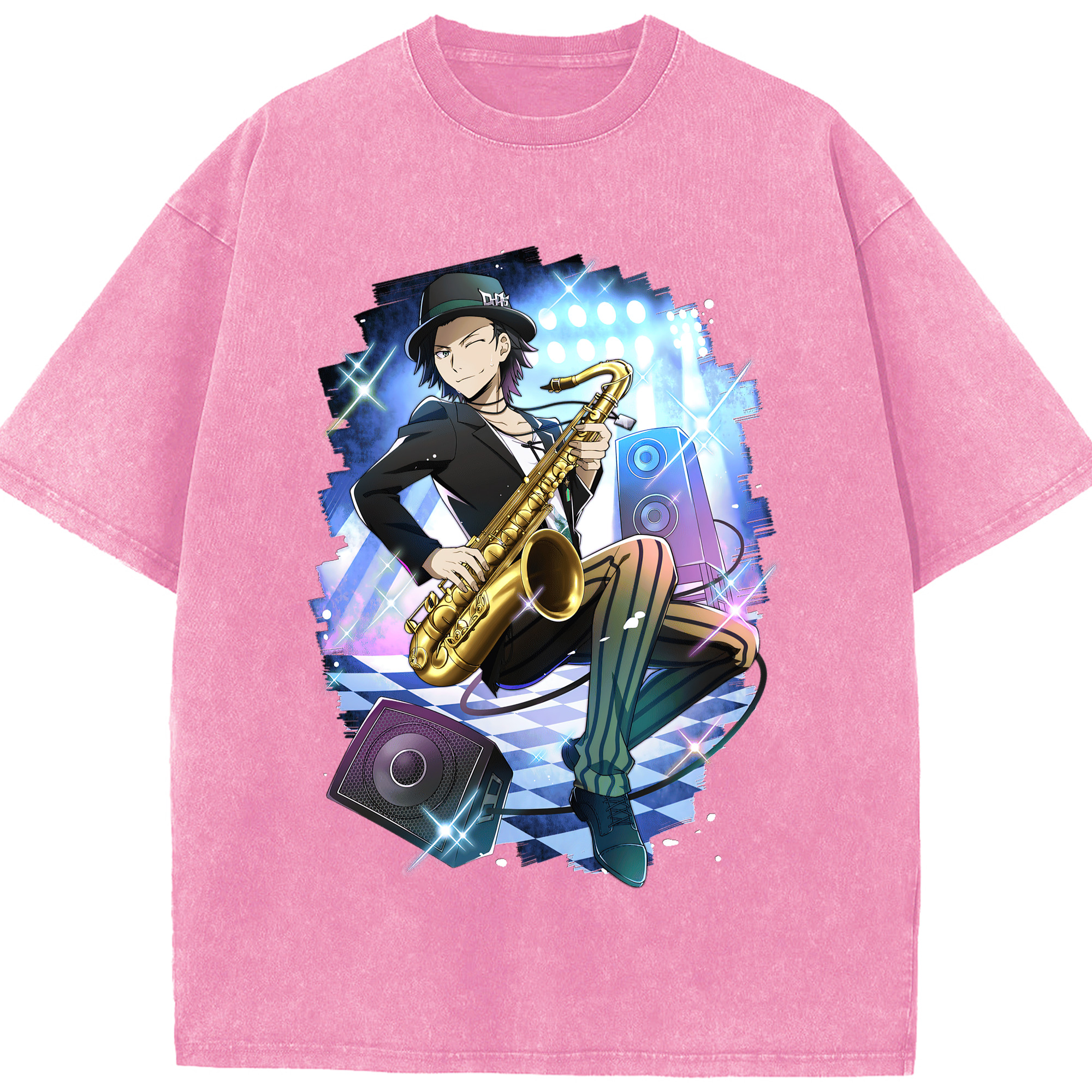 （画像用） 文豪ストレイドッグス Bungo Stray Dogs 綿100% ヴィンテージ風 半袖Tシャツ（フロントプリント）